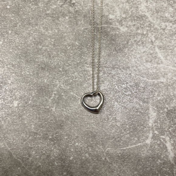 Open Heart Sterling Silver Necklace - Picture 1 of 2